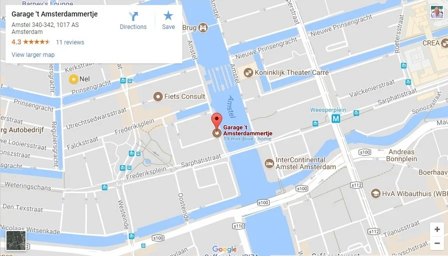 contact Garage Amsterdammertje Amstel 340 -342 Amsterdam centrum